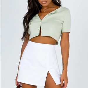 THE LOLA MINI SKIRT WHITE